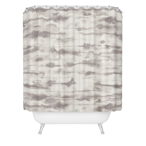 Jacqueline Maldonado Stratus Warm Grey Shower Curtain