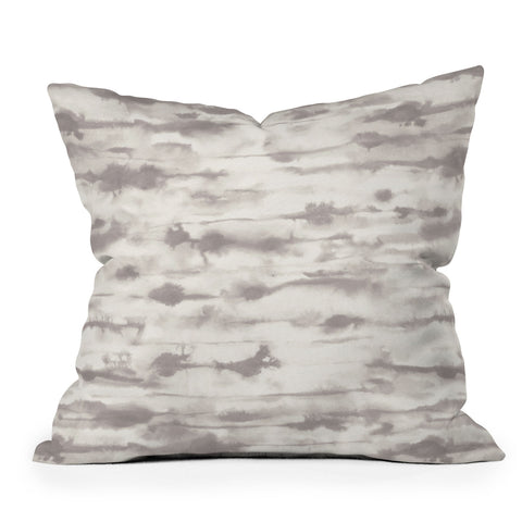 Jacqueline Maldonado Stratus Warm Grey Throw Pillow