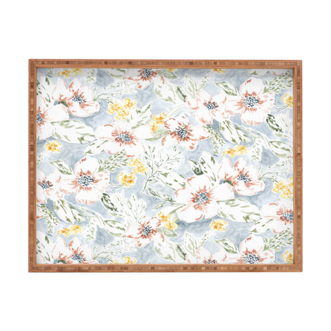 Jacqueline Maldonado Sun Drenched Floral Rectangular Tray