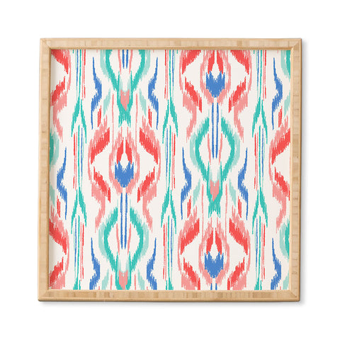 Jacqueline Maldonado Sun Dress Ikat Blue Framed Wall Art