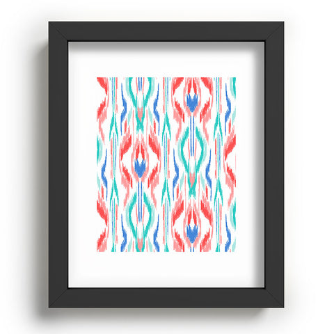 Jacqueline Maldonado Sun Dress Ikat Blue Recessed Framing Rectangle