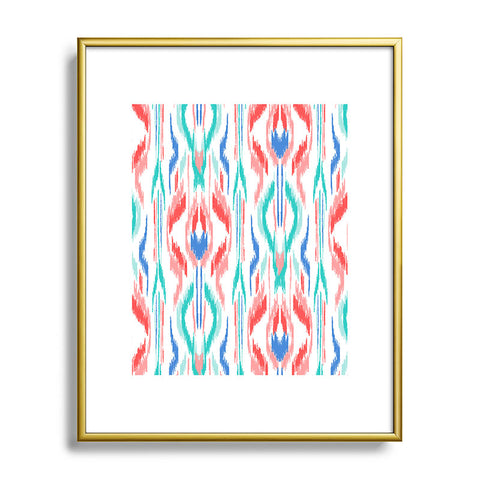 Jacqueline Maldonado Sun Dress Ikat Blue Metal Framed Art Print