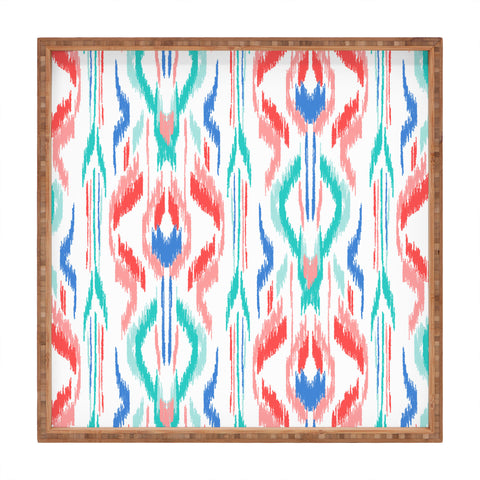 Jacqueline Maldonado Sun Dress Ikat Blue Square Tray