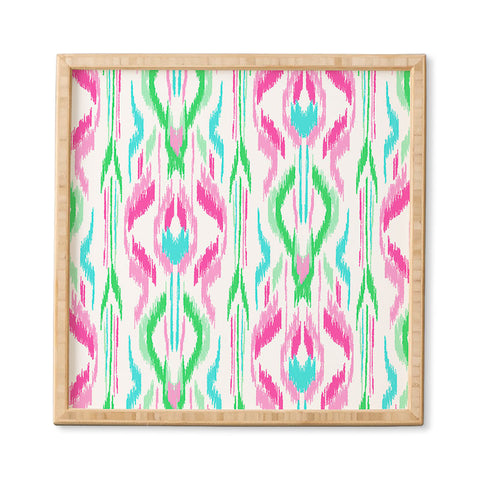 Jacqueline Maldonado Sun Dress Ikat Pink Framed Wall Art