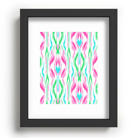 Jacqueline Maldonado Sun Dress Ikat Pink Recessed Framing Rectangle