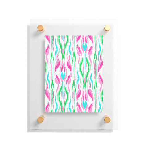 Jacqueline Maldonado Sun Dress Ikat Pink Floating Acrylic Print