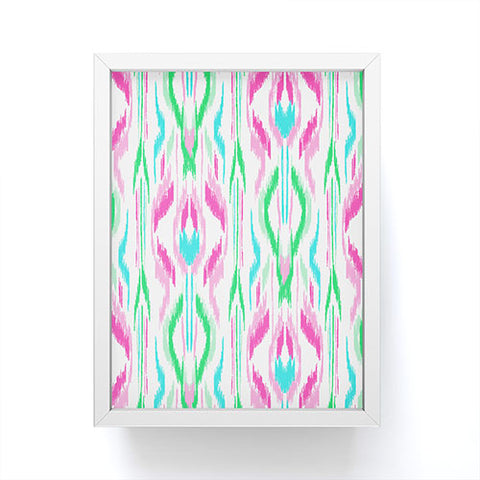 Jacqueline Maldonado Sun Dress Ikat Pink Framed Mini Art Print