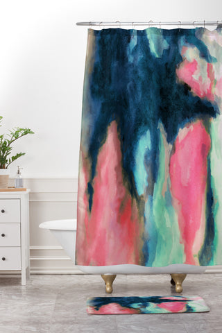 Jacqueline Maldonado Sun Shadow Shower Curtain And Mat