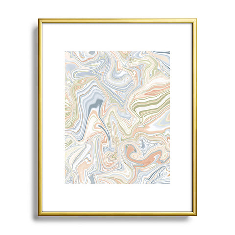 Jacqueline Maldonado Sway Marble Metal Framed Art Print
