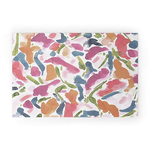 Jacqueline Maldonado Synthesis Raspberry Welcome Mat