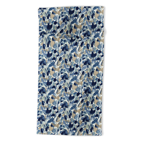 Jacqueline Maldonado Textural Abstract Watercolor Beach Towel