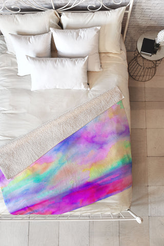 Jacqueline Maldonado The Calm And The Storm Fleece Throw Blanket