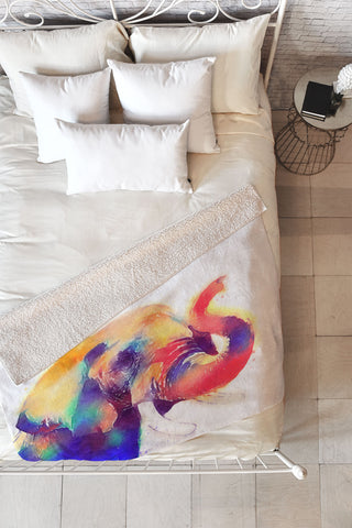 Jacqueline Maldonado The Majestic Fleece Throw Blanket