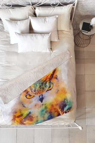 Jacqueline Maldonado The Wise Fleece Throw Blanket