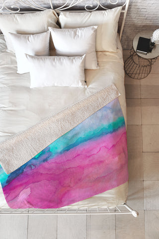 Jacqueline Maldonado Tidal Color Fleece Throw Blanket