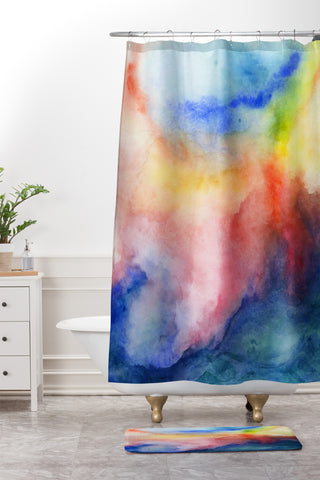 Jacqueline Maldonado Torrent 1 Shower Curtain And Mat