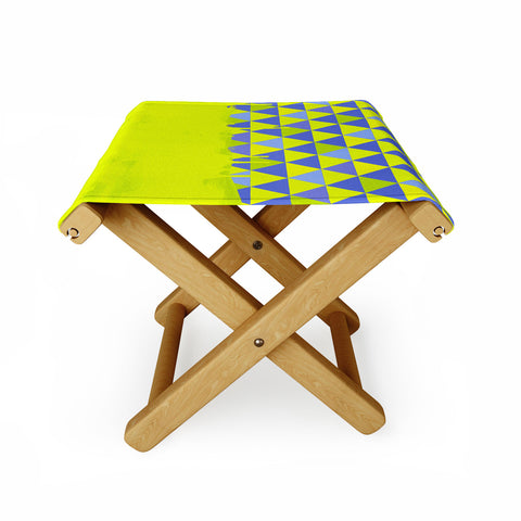 Jacqueline Maldonado Triangle Dip Lime Folding Stool