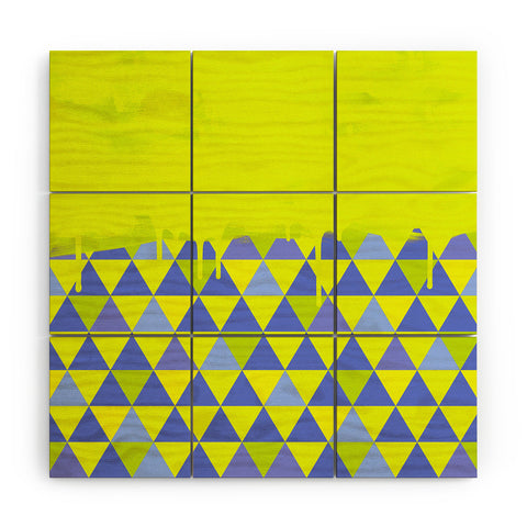 Jacqueline Maldonado Triangle Dip Lime Wood Wall Mural