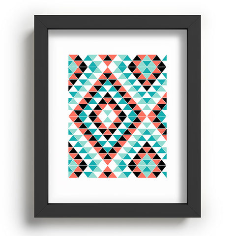 Jacqueline Maldonado Tribal Triangles 1 Recessed Framing Rectangle
