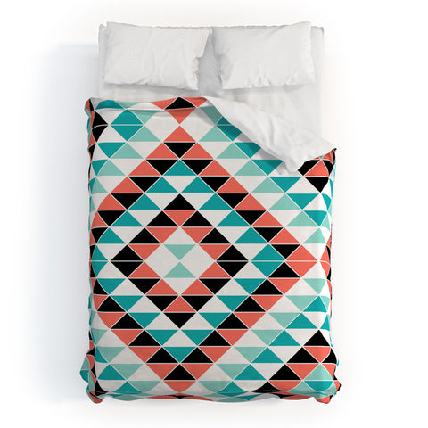 Jacqueline Maldonado Tribal Triangles 1 Duvet Cover