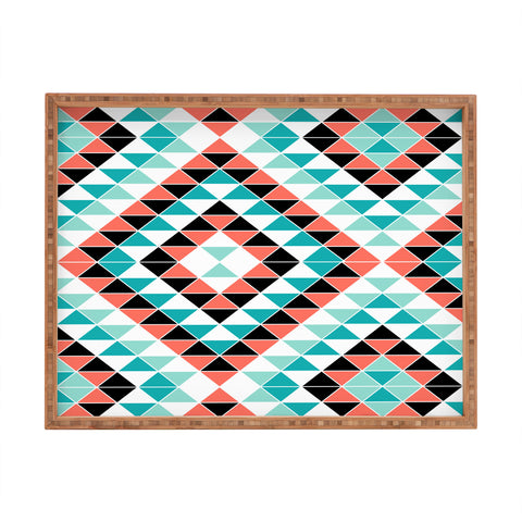 Jacqueline Maldonado Tribal Triangles 1 Rectangular Tray