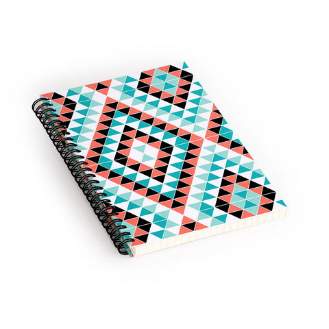 Jacqueline Maldonado Tribal Triangles 1 Spiral Notebook