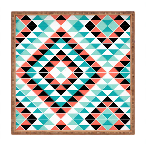 Jacqueline Maldonado Tribal Triangles 1 Square Tray