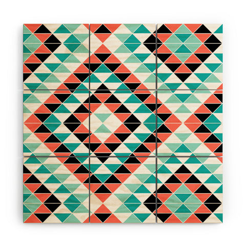 Jacqueline Maldonado Tribal Triangles 1 Wood Wall Mural