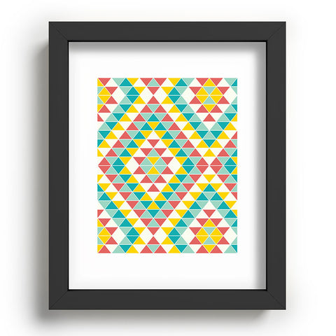 Jacqueline Maldonado Tribal Triangles 2 Recessed Framing Rectangle