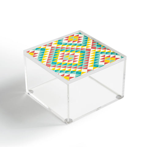 Jacqueline Maldonado Tribal Triangles 2 Acrylic Box
