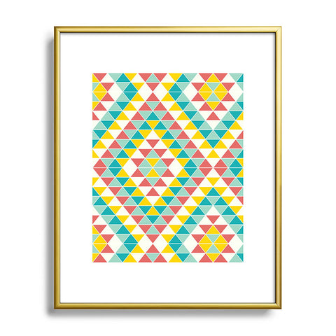 Jacqueline Maldonado Tribal Triangles 2 Metal Framed Art Print