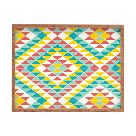 Jacqueline Maldonado Tribal Triangles 2 Rectangular Tray