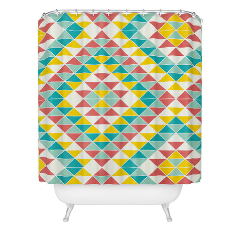 Jacqueline Maldonado Tribal Triangles 2 Shower Curtain