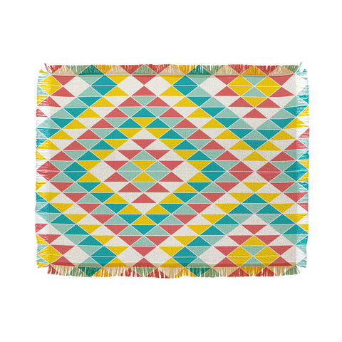 Jacqueline Maldonado Tribal Triangles 2 Throw Blanket