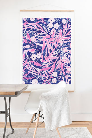 Jacqueline Maldonado Tropical Daydream Blue Blush Art Print And Hanger