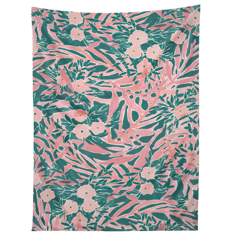 Jacqueline Maldonado Tropical Daydream Blush Green Tapestry