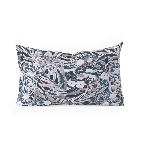 Jacqueline Maldonado Tropical Daydream Deep Neutral Oblong Throw Pillow