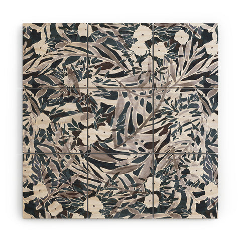 Jacqueline Maldonado Tropical Daydream Deep Neutral Wood Wall Mural