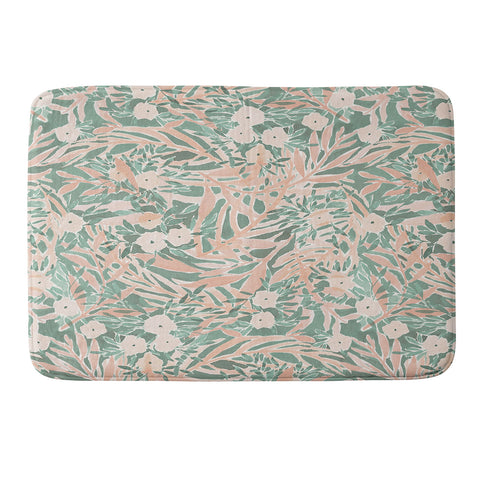 Jacqueline Maldonado Tropical Daydream Pale Coral Memory Foam Bath Mat