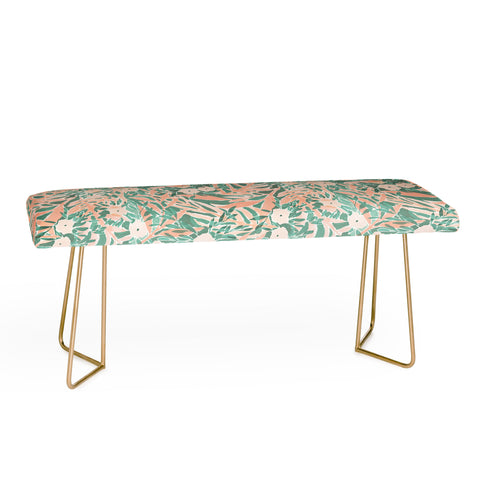 Jacqueline Maldonado Tropical Daydream Pale Coral Bench