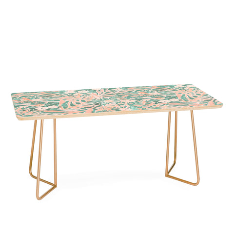 Jacqueline Maldonado Tropical Daydream Pale Coral Coffee Table