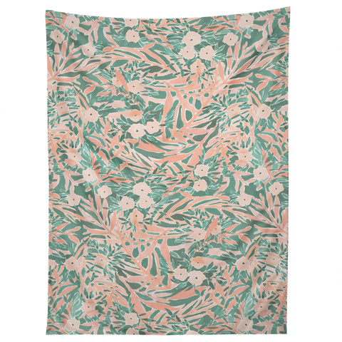 Jacqueline Maldonado Tropical Daydream Pale Coral Tapestry