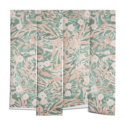 Jacqueline Maldonado Tropical Daydream Pale Coral Wall Mural