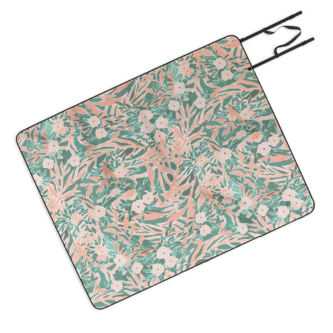 Jacqueline Maldonado Tropical Daydream Pale Coral Picnic Blanket