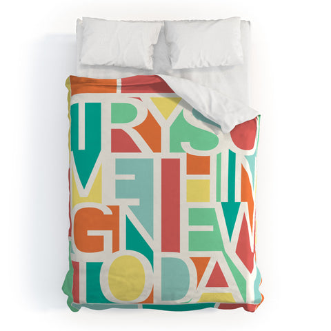 Jacqueline Maldonado Try Something New Duvet Cover