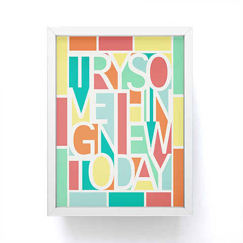 Jacqueline Maldonado Try Something New Framed Mini Art Print