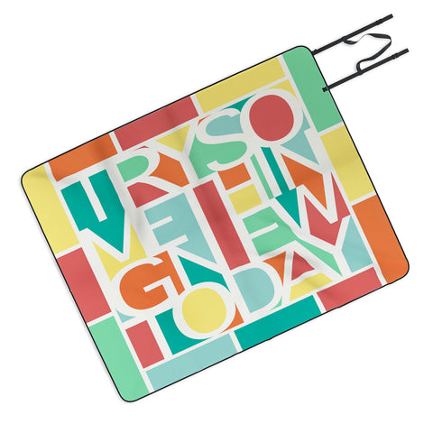 Jacqueline Maldonado Try Something New Picnic Blanket