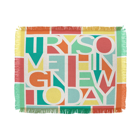 Jacqueline Maldonado Try Something New Throw Blanket