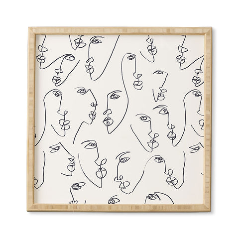 Jacqueline Maldonado Twin Flames Black and White Framed Wall Art