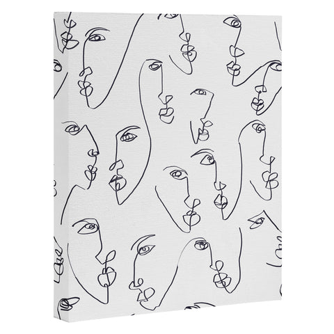 Jacqueline Maldonado Twin Flames Black and White Art Canvas